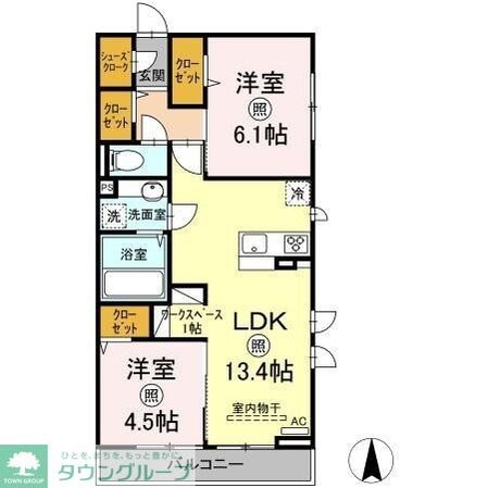 フェリーチェの物件間取画像